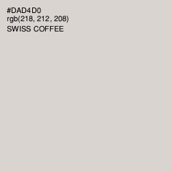 #DAD4D0 - Swiss Coffee Color Image